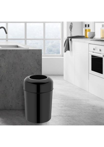 Pota Kapak Çöp Kovası 15 Litre Siyah