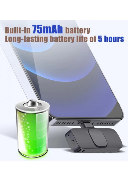 K8 Kablosuz Tak Çalıştır Yaka Mikrofonu (Telefon,tablet,pc)