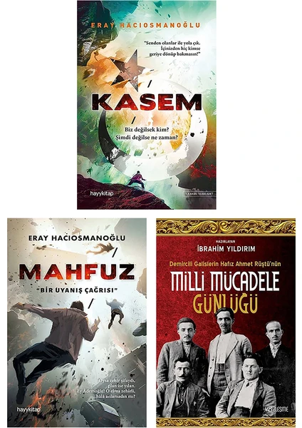 Kasem - Mahfuz - Milli Mücadele Günlüğü - 3 Kitap