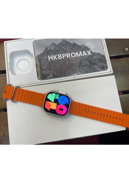 Hk8 ProMax 49MM. Amoled Ekran 3 Kordonlu Vidalı