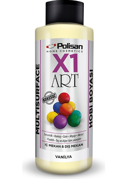 X1 Art Multisurface Hobi Boyası Vanilya 120 ml