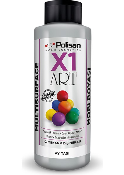 X1 Art Multisurface Hobi Boyası Ay Taşı 120 ml