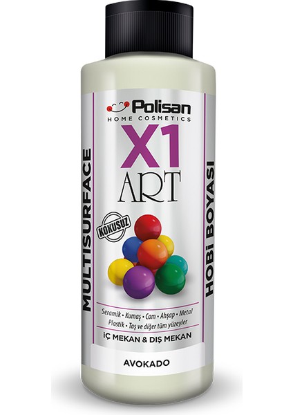 X1 Art Multisurface Hobi Boyası Avakado 120 ml