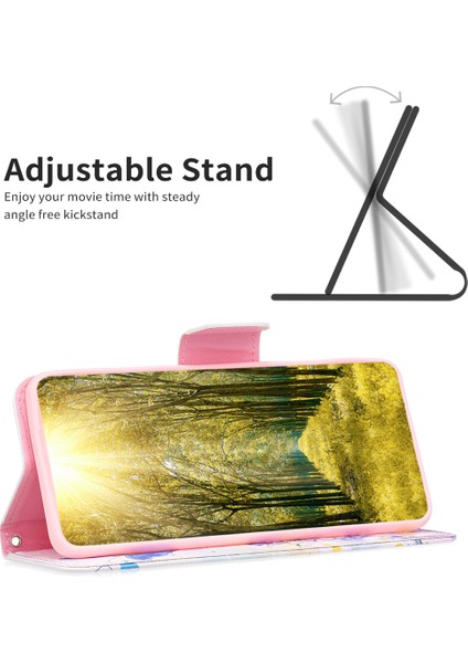 Lr Joyful Bf Desen Baskı Deri Serisi-1 Xiaomi Için 13 Cüzdan Folio Telefon Kapağı Pu Deri Desen Basılı Manyetik Kapanma Stand Kılıfı (Yurt Dışından)