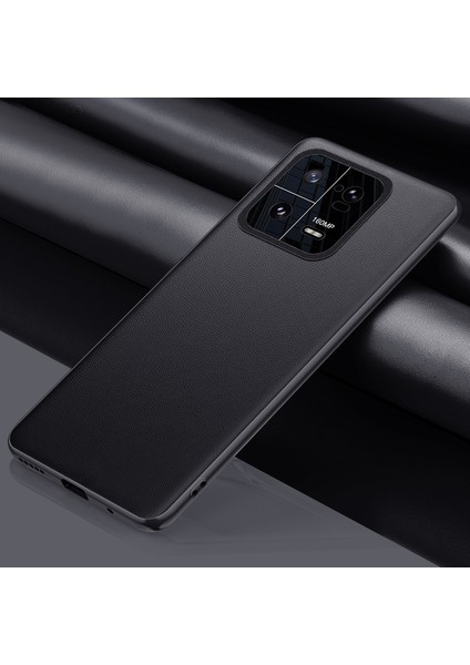 Lr Joyful Xiaomi 13 Pro 5g Metal Lens Için Tasarım Kamera Koruma Telefon Kılıfı Pu Deri Kaplamalı Tpu + Pc Anti-Drop Hibrit Kapak (2. Gen) (Yurt Dışından)