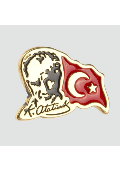 Ay Yıldız Atatürk Yaka Rozet