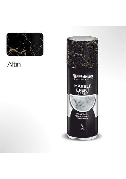 Özel Amaçlı Sprey Mermer Efekt Gold Sprey Boya 200 ml