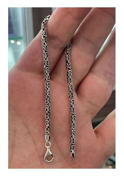 925 Ayar Gümüş 2,5 mm Kral Erkek Bileklik DGN20493 fiyatları