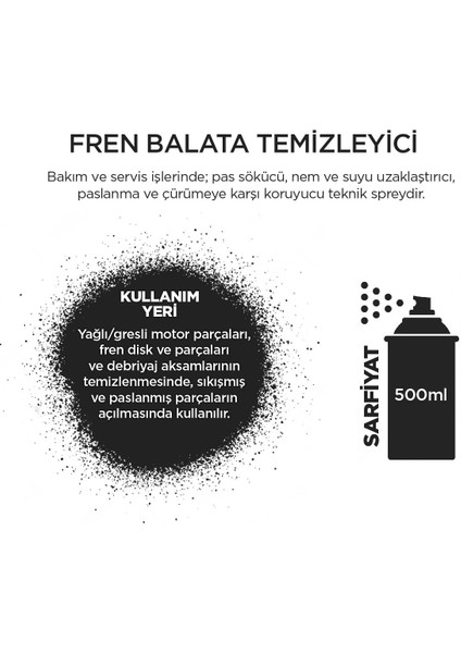 BT 44 Fren Balata Temizleyici 500 ml
