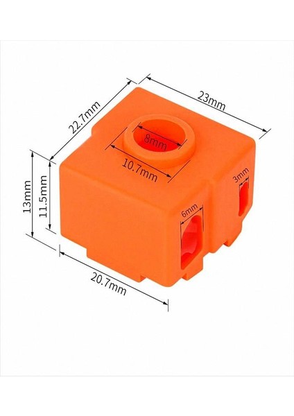 Creality Cr-6 Se/max Uyumlu Silikon Çorap - Turuncu fırsatları