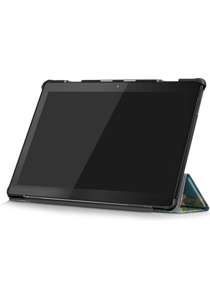 Zsunsky Shop Lenovo Için Renkli Çizim Deri Çantası M10 (Yurt Dışından)