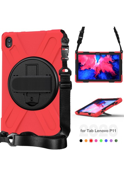 Lenovo Için P11 TB-J606F Şok Geçirmez Silikon+Pc Kılıfı (Yurt Dışından) modelleri