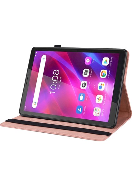 Lenovo Için Çiçek Pu Kılıf M7 3. Gen (Yurt Dışından) modelleri