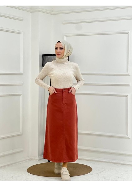 Doğal Kumaşlı Etek