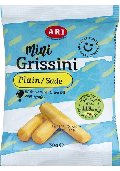 Arı Sade Mini Grissini 30 G