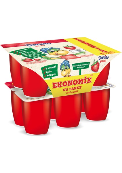 Danone Danino Çilekli 12X40 G