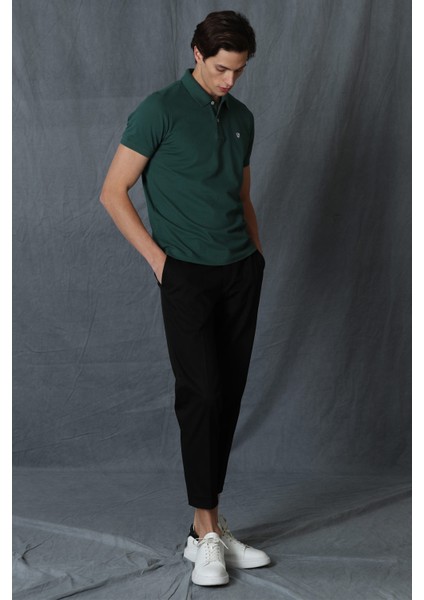 Aden Smart Erkek Chino Pantolon Slim Fit Siyah