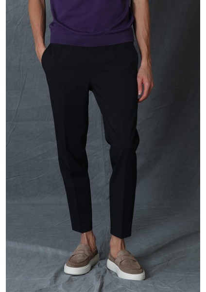 Glen Jogger Pantolon Slim Fit Lacivert