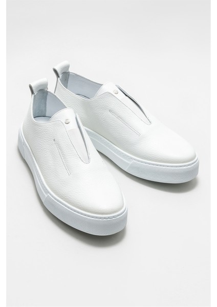 Beyaz Deri Erkek Günlük Ayakkabı fiyatları