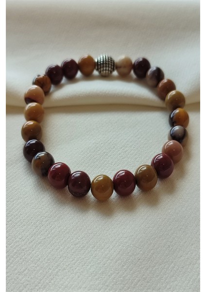 8 mm Mokait Jasper Doğaltaş Bileklik