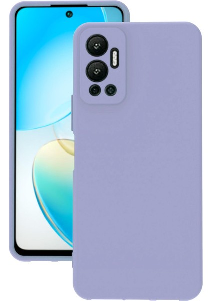 Infinix Hot 12 Kılıf Kamera Korumalı Silikon Rubber Arka Kapak