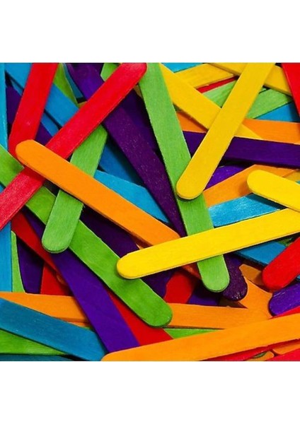1000 Adet Ahşap Renkli Dar Dil Çubuğu Abeslang Çubuğu Dar indirimleri
