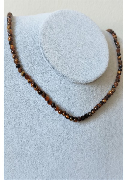 4 mm Kaplangözü Doğaltaş Kolye