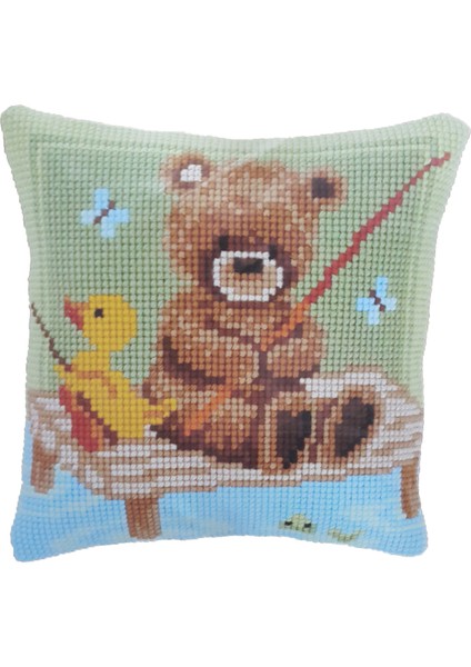 Yastık Pn 0145223 Ayıcık Işlenecek Goblen Etamin