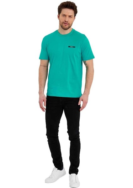 Erkek Basic Baskısız Logolu Kısa Kol Tişört