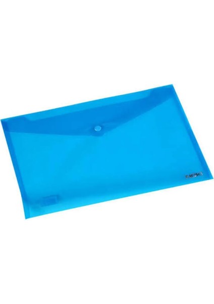 Şeffaf A4 Çıtçıtlı Dosya Zarf Dosya 48 Adet Mavi