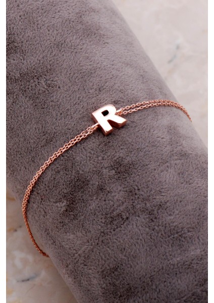 R Harfi Rose Gümüş Bileklik 4240 fiyatları