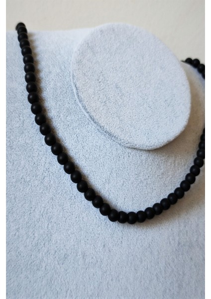 6 mm Oniks Doğaltaş Kolye