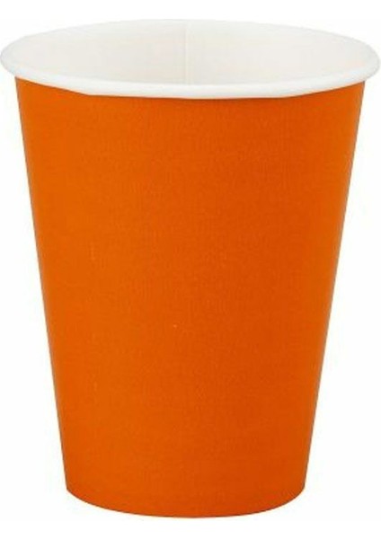 TPL0352 Turuncu Pastel, 8 Adet Bardak 220/240CC