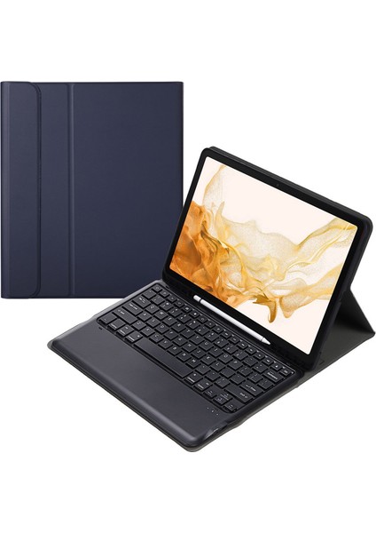 Samsung Galaxy Tab S8+ Için Klavye+Kılıf Mavi (Yurt Dışından)