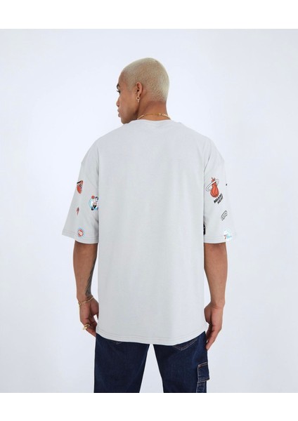 Özel Tasarım Bisiklet Yaka Minimal Magnet Baskılı Pamuk Oversize Erkek T-Shırt modelleri