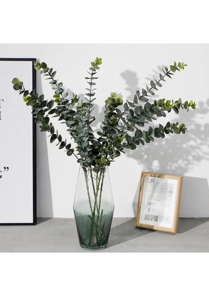 Yapay Çiçek Yeşil Okaliptus 3dallı Uzun Dal 76CM Eucalyptus
