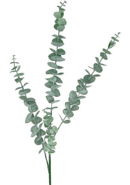 Yapay Çiçek Pastel Yeşil Okaliptus 3dallı Uzun Dal 76CM Eucalyptus