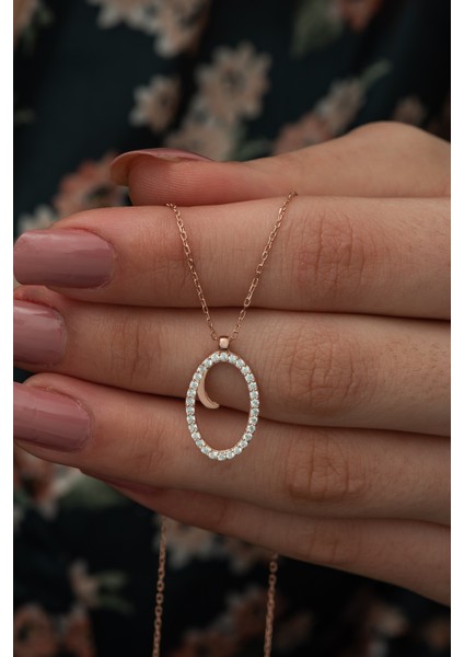 925 Ayar O Harfi Kolye Kadın Gümüş Kolye