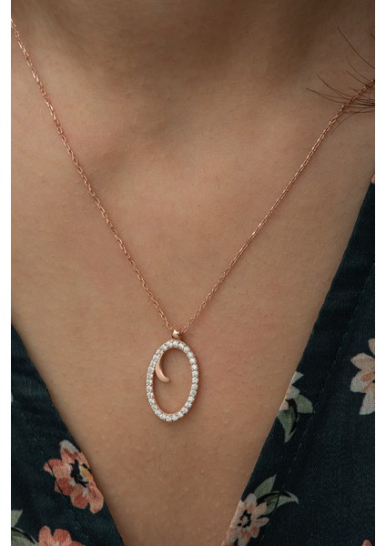 925 Ayar O Harfi Kolye Kadın Gümüş Kolye fiyatları