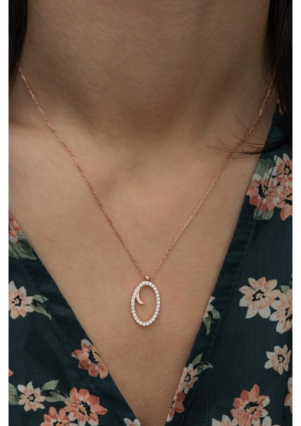 925 Ayar O Harfi Kolye Kadın Gümüş Kolye modelleri