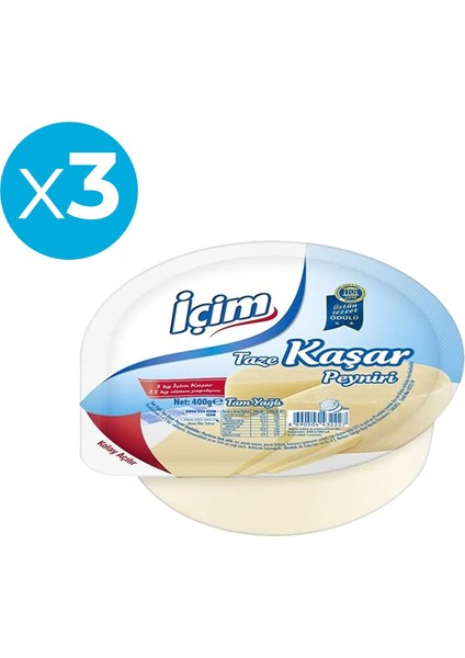 Kaşar Peyniri 400 gr 3'lü