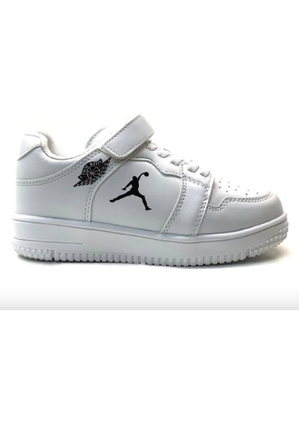 Haykat Beyaz Kırmızı Kısa Sneakers Erkek Çocuk Spor Ayakkabı
