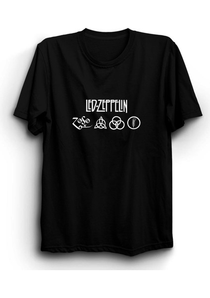 LED Zeppelin, Minimal Design, Rock Metal Grup Tişörtü