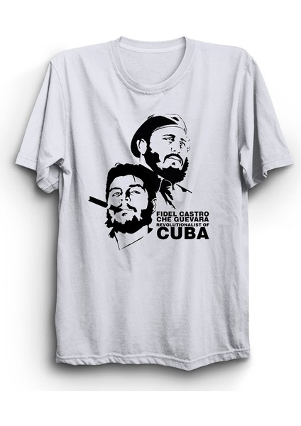 Che Guevara, Fidel Castro, Revolutionalist Of Cuba, Küba Tişört