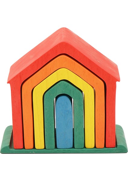 Kids Waldorf Oyuncak Ahşap Gökkuşağı Ev fiyatları