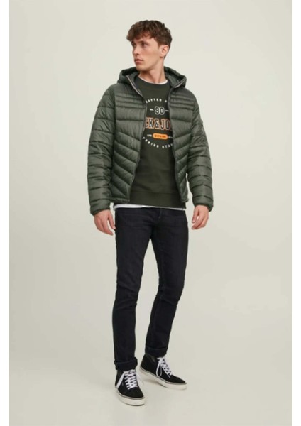 Erkek Şişme Puffer Kapüşonlu Mont - 12211785