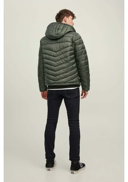 Erkek Şişme Puffer Kapüşonlu Mont - 12211785