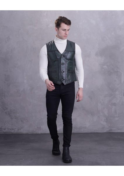 Erkek Deri Yelek indirimleri