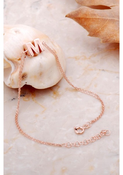 M Harfi Rose Gümüş Bileklik 4225 fiyatları