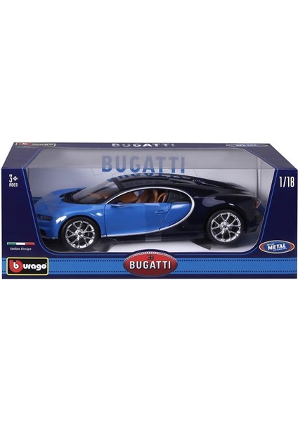Bugatti Chiron Mavi 1/18 Model Araba